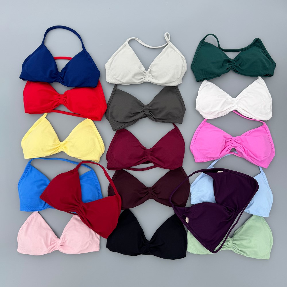 Strappy Bra Gym Top Women High - Push Up Bra Padded recension och pris