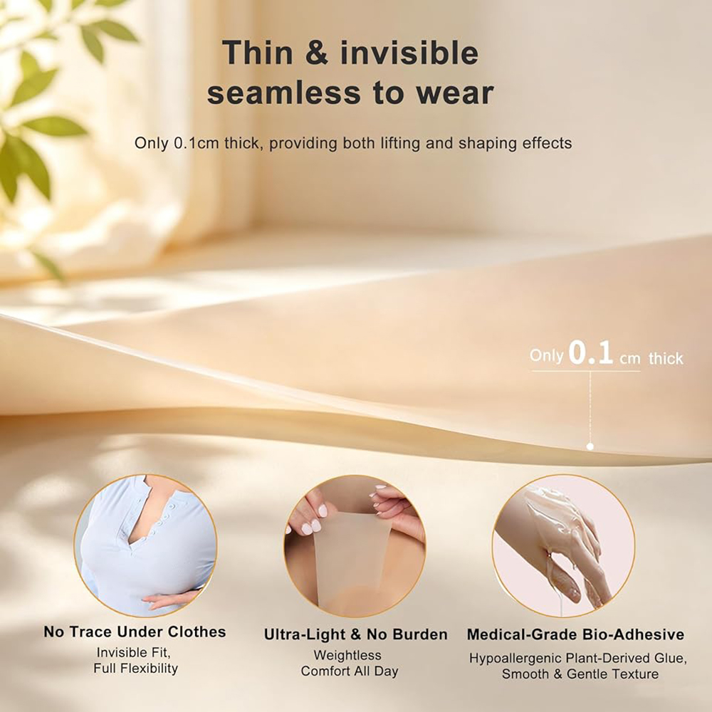 6Pcs Precut Silicone Boob Tape - Silicone Bra Adhesive recension och pris