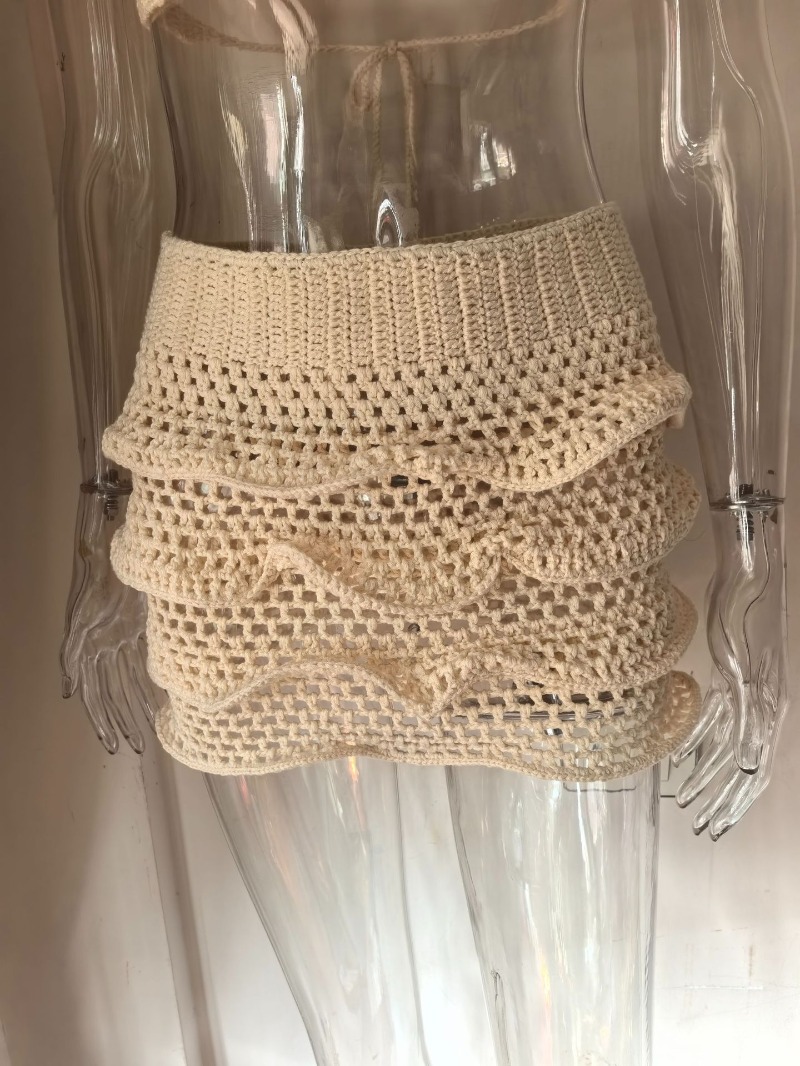 Women Hand Crochet Knitted Ruf - Cami Top Lace recension och pris