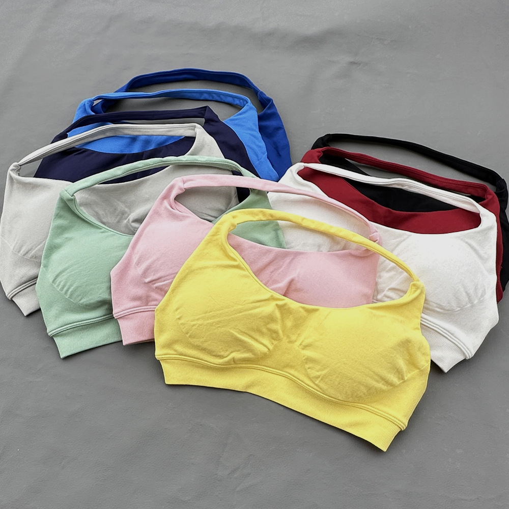 Sports Bra Women Seamless Halt - Push Up Bra Padded recension och pris