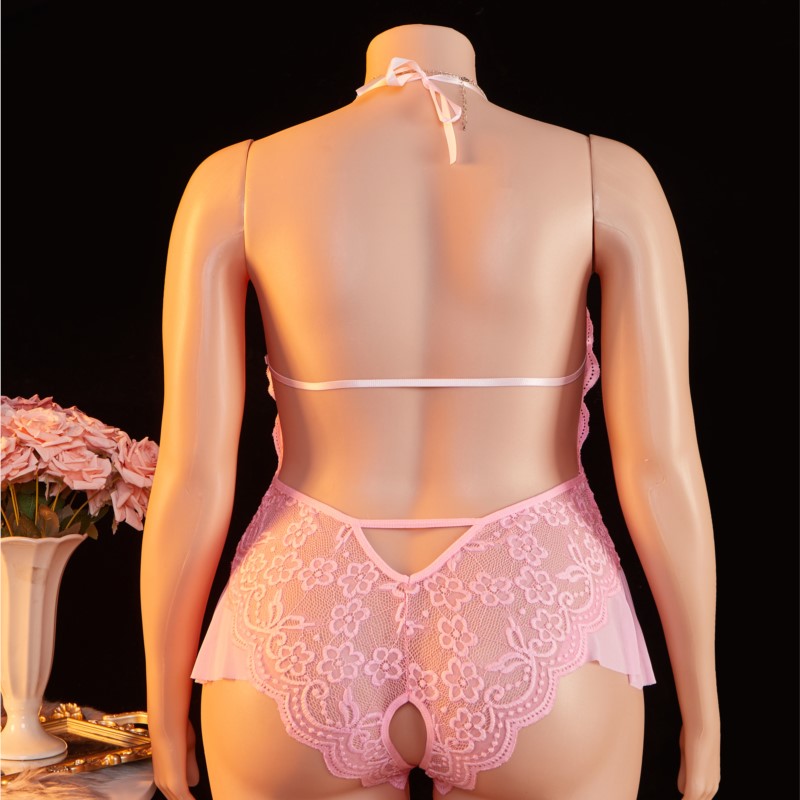 Plus Size 1XL-4XL Teddy perspe - Lace Teddy Lingerie recension och pris