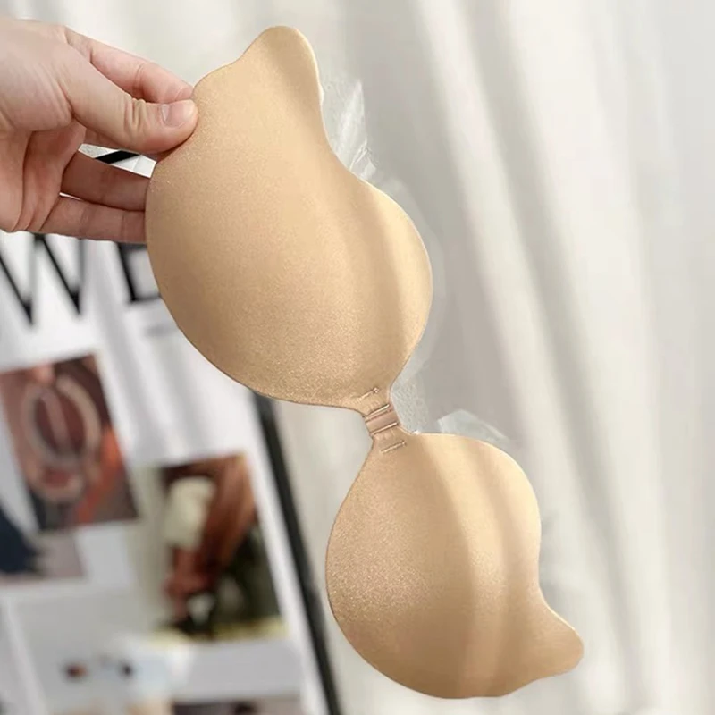 Reusable Adhesive Nipple Cover - Push Up Bra Padded recension och pris